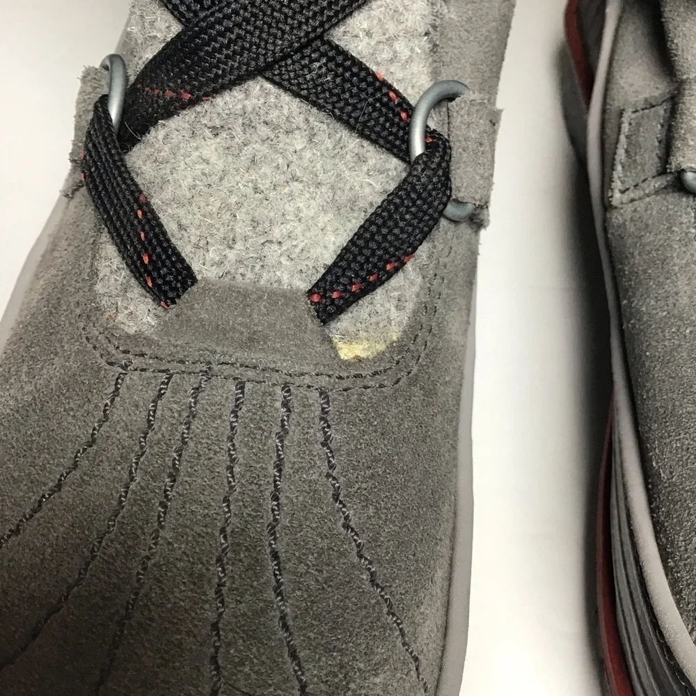 Sorel Tivoli High II Shearling Snow Boot NL2330-089 in Grey Suede Size 6.